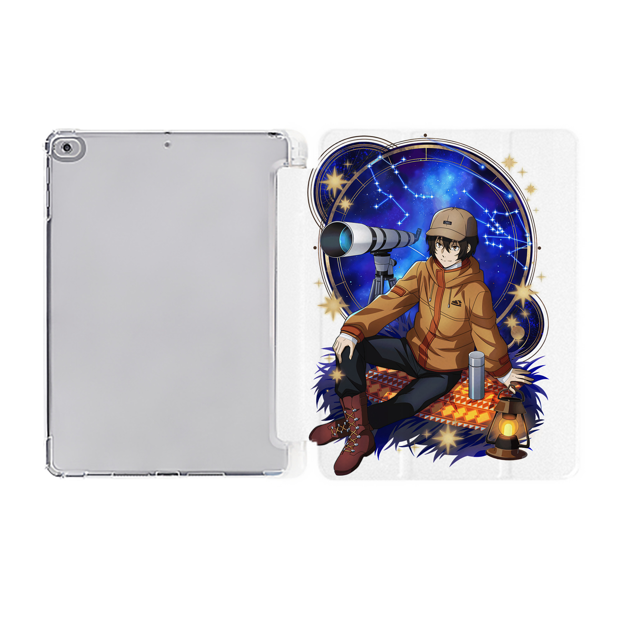（画像用） 文豪ストレイドッグス Bungo Stray Dogs IPad ケース ペン収納付き 三つ折りスタンド PUレザー×シリコン 対応機種9.5/10.5/10.9インチ